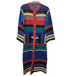 Renee Tener for Outlander Long Cardigan Small Mohair Wool Sweater Vintage‎ RARE